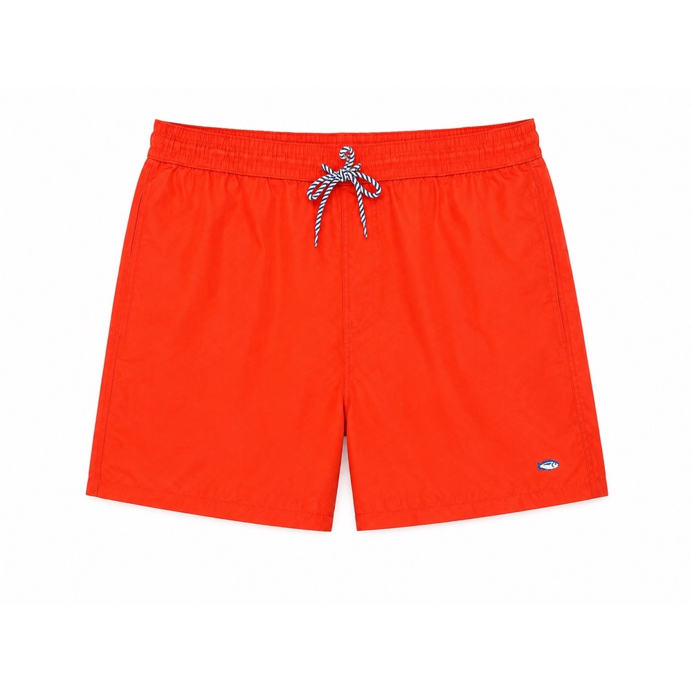 Southern Tide Skipjack Swim Trunks Red Coral Men's XL‎ Mesh Lined